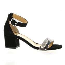 Pao Nu pieds cuir velours python