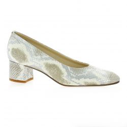 Elizabeth stuart Escarpins cuir python argent