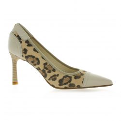 Elizabeth stuart Escarpins cuir velours leopard