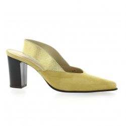 Vidi studio Escarpins cuir velours jaune