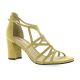 Vidi studio Nu pieds cuir velours jaune