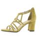 Vidi studio Nu pieds cuir velours jaune