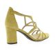 Vidi studio Nu pieds cuir velours jaune