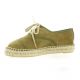 Pao Espadrille cuir velours kaki