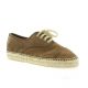 Pao Espadrille cuir velours vison