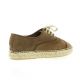 Pao Espadrille cuir velours vison