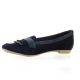 So send Ballerines cuir velours marine