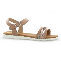 Pao Nu pieds cuir nude