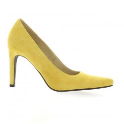 Vidi studio Nu pieds cuir velours jaune