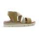 Pao Nu pieds cuir velours taupe