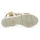 Pao Nu pieds cuir velours taupe