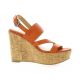 Exit Nu pieds cuir orange