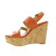 Exit Nu pieds cuir orange