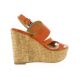 Exit Nu pieds cuir orange