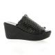 Borgoroma Mules cuir noir