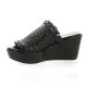 Borgoroma Mules cuir noir