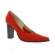 Vidi studio Escarpins cuir velours rouge