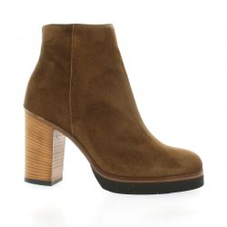 Giancarlo Boots cuir velours cognac