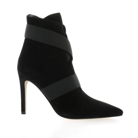 Fremilu Boots cuir velours noir