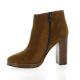 Fremilu Boots cuir velours cognac