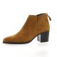 Vidi studio Boots cuir velours cognac