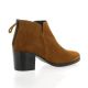 Vidi studio Boots cuir velours cognac