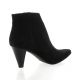 Vidi studio Boots cuir velours noir