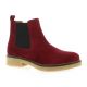 Exit Boots cuir velours bordeaux