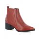 Adele dezotti Boots cuir rouge