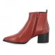 Adele dezotti Boots cuir rouge