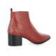 Adele dezotti Boots cuir rouge