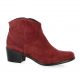 Elizabeth stuart Boots cuir velours bordeaux