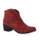 Elizabeth stuart Boots cuir velours bordeaux