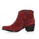 Elizabeth stuart Boots cuir velours bordeaux