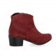 Elizabeth stuart Boots cuir velours bordeaux