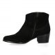 Elizabeth stuart Boots cuir velours noir