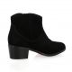 Elizabeth stuart Boots cuir velours noir