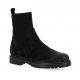 Reqins Boots cuir velours noir