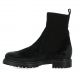 Reqins Boots cuir velours noir