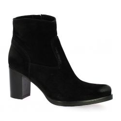 Spazio 08 Boots cuir velours noir