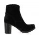 Spazio 08 Boots cuir velours noir