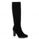 Elizabeth stuart Bottes cuir velours noir