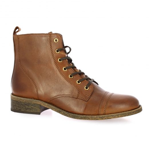 Impact Boots cuir cognac