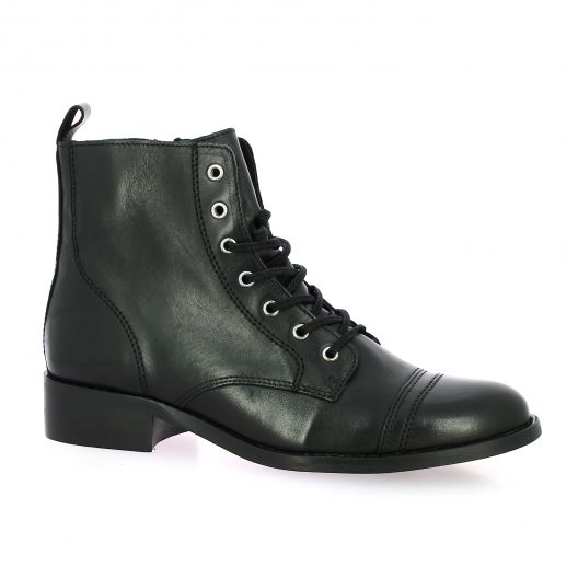 Impact Boots cuir noir