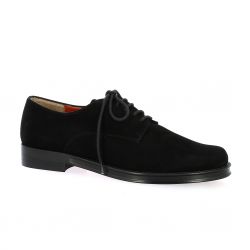 Elizabeth stuart Derby cuir velours noir