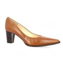 Brenda zaro Escarpins cuir cognac