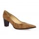 Brenda zaro Escarpins cuir velours cognac