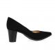 Brenda zaro Escarpins cuir velours noir