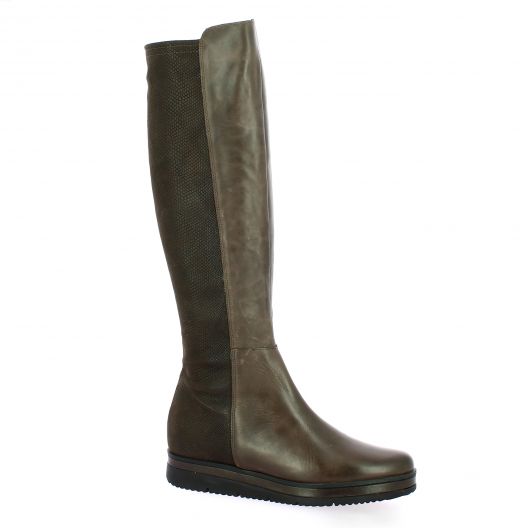 Elizabeth stuart Bottes cuir marron