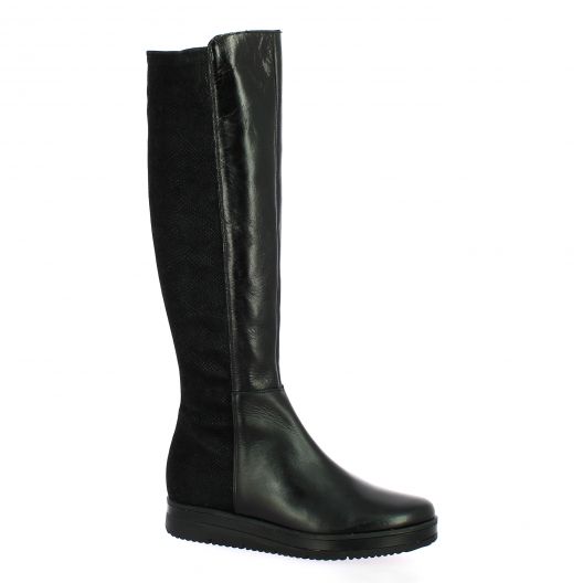 Elizabeth stuart Bottes cuir noir